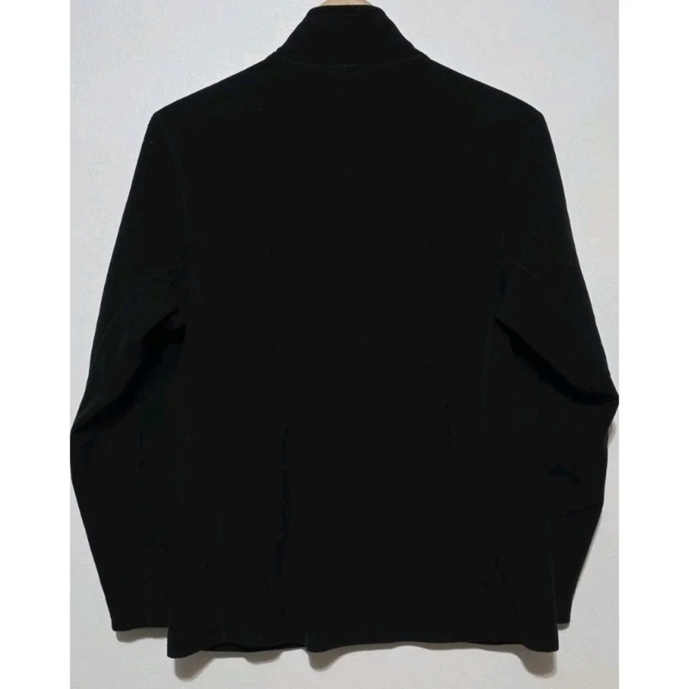 The North Face‎ Men Sz L Black 1/2 Zip Fleece Gridlock Pullover Polartec Black